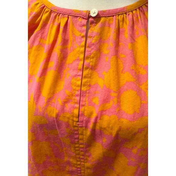 NWOT Free Assembly Bright Floral Cotton Blouse Beachy Top Size M - Picture 3 of 3